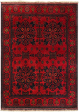 27535- Khal Mohammad Hand-Knotted/Handmade Afghan Rug/Carpet/Traditional/Authentic/Size: 4'8" x 3'3"/142cm x 99cm