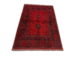 27583- Khal Mohammad Hand-Knotted/Handmade Afghan Rug/Carpet/Traditional/Authentic/Size: 5'1" x 3'4"/155cm x 102cm