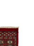 27620-Bokhara Hand-Knotted/Handmade Pakistani Rug/Carpet Tribal/Nomadic Authentic/ Size: 6'0" x 2'1"/183cm ×64cm