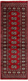 27620-Bokhara Hand-Knotted/Handmade Pakistani Rug/Carpet Tribal/Nomadic Authentic/ Size: 6'0" x 2'1"/183cm ×64cm