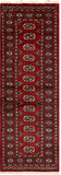 27621-Bokhara Hand-Knotted/Handmade Pakistani Rug/Carpet Tribal/Nomadic Authentic/ Size: 6'1" x 2'1"/185cm ×64cm