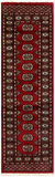27622-Bokhara Hand-Knotted/Handmade Pakistani Rug/Carpet Tribal/Nomadic Authentic/ Size: 6'1" x 1'10"/185cm ×56cm