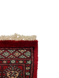 27624-Bokhara Hand-Knotted/Handmade Pakistani Rug/Carpet Tribal/Nomadic Authentic/ Size: 6'2" x 2'1"/188cm ×64cm