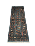 27625-Bokhara Hand-Knotted/Handmade Pakistani Rug/Carpet Tribal/Nomadic Authentic/ Size: 6'0" x 2'11"/183cm ×89cm