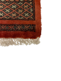 27629-Bokhara Hand-Knotted/Handmade Pakistani Rug/Carpet Tribal/Nomadic Authentic/ Size: 6'2" x 2'2"/188cm ×66cm