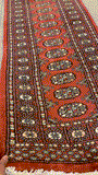 27631-Bokhara Hand-Knotted/Handmade Pakistani Rug/Carpet Tribal/Nomadic Authentic/ Size: 5'8" x 2'2"/173cm ×66cm