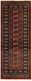 27631-Bokhara Hand-Knotted/Handmade Pakistani Rug/Carpet Tribal/Nomadic Authentic/ Size: 5'8" x 2'2"/173cm ×66cm