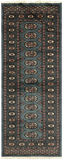27635-Bokhara Hand-Knotted/Handmade Pakistani Rug/Carpet Tribal/Nomadic Authentic/ Size: 5'8" x 2'2"/173cm ×66cm