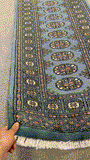 27638-Bokhara Hand-Knotted/Handmade Pakistani Rug/Carpet Tribal/Nomadic Authentic/ Size: 5'8" x 2'2"/173cm ×66cm