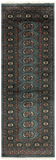 27638-Bokhara Hand-Knotted/Handmade Pakistani Rug/Carpet Tribal/Nomadic Authentic/ Size: 5'8" x 2'2"/173cm ×66cm