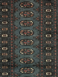27638-Bokhara Hand-Knotted/Handmade Pakistani Rug/Carpet Tribal/Nomadic Authentic/ Size: 5'8" x 2'2"/173cm ×66cm