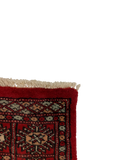 27639-Bokhara Hand-Knotted/Handmade Pakistani Rug/Carpet Tribal/Nomadic Authentic/ Size: 5'7" x 2'1"/170cm ×64cm