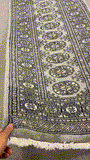 27640-Bokhara Hand-Knotted/Handmade Pakistani Rug/Carpet Tribal/Nomadic Authentic/ Size: 5'10" x 2'1"/178cm ×64cm