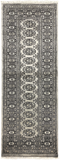 27640-Bokhara Hand-Knotted/Handmade Pakistani Rug/Carpet Tribal/Nomadic Authentic/ Size: 5'10" x 2'1"/178cm ×64cm