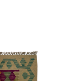 27659- Kelim Hand-Woven/Flat-Weaved/Afghan Kelim/Carpet Modern/Nomadic Authentic/Size: 3'9" x 2'6"/114cm ×76cm
