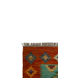 27723 - Kelim Hand-Woven/Flat-Weaved/Afghan Kelim/Carpet Modren/Nomadic Authentic/Size: 4'1" x 2'7"/124cm ×79cm