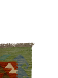 27733 - Kelim Hand-Woven/Flat-Weaved/Afghan Kelim/Carpet Modren/Nomadic Authentic/Size: 4'1" x 2'7"/124cm ×79cm