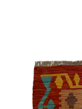 27735 - Kelim Hand-Woven/Flat-Weaved/Afghan Kelim/Carpet Modren/Nomadic Authentic/Size: 4'0" x 2'8"/122cm ×81cm