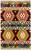 27747 - Kelim Hand-Woven/Flat-Weaved/Afghan Kelim/Carpet Modren/Nomadic Authentic/Size: 4'4" x 2'8"/132cm ×81cm
