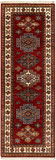 27770-Royal Kazak Hand-Knotted/Handmade Afghan Rug/Carpet Tribal/Nomadic Authentic/ Size: 5'9" x 2'0"/175m x 61cm