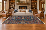 27772 Royal Kazak rug staged in a living room