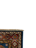 27777-Royal Kazak Hand-Knotted/Handmade Afghan Rug/Carpet Tribal/Nomadic Authentic/ Size: 5'6" x 2'0"/168m x 61cm