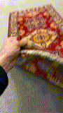27800-Kazak Hand-Knotted/Handmade Afghan Rug/Carpet Tribal/Nomadic Authentic/ Size: 6'5" x 2'6"/196m x 76cm