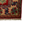 27800-Kazak Hand-Knotted/Handmade Afghan Rug/Carpet Tribal/Nomadic Authentic/ Size: 6'5" x 2'6"/196m x 76cm