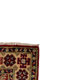 27802-Kazak Hand-Knotted/Handmade Afghan Rug/Carpet Tribal/Nomadic Authentic/ Size: 6'6" x 2'6"/198m x 76cm