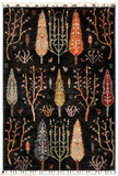 27809-Chobi Ziegler Handmade/Hand-knotted Afghan Rug/Carpet Tribal/Nomadic Authentic/ Size: 4'1" x 2'8" / 124cm x 81cm