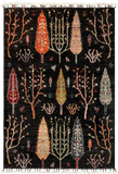 27810-Chobi Ziegler Handmade/Hand-knotted Afghan Rug/Carpet Tribal/Nomadic Authentic/ Size: 4'1" x 2'8" / 124cm x 81cm