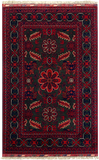 27833-Chobi Ziegler Handmade/Hand-knotted Afghan Rug/Carpet Tribal/Nomadic Authentic/ Size: 5'3" x 3'2" / 160cm x 97cm