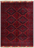27834-Chobi Ziegler Handmade/Hand-knotted Afghan Rug/Carpet Tribal/Nomadic Authentic/ Size: 4'9" x 3'3" / 145cm x 99cm
