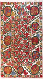 27931- Table Decor Cloth /Fine Hand-Printed/Afghan /Cotton base/wool+ Cotton pile /Modern/Nomadic Authentic/Size: 5'2" x 2'10"/157cm x 86cm