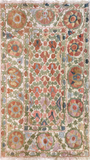 27932- Table Decor Cloth /Fine Hand-Printed/Afghan /Cotton base/wool+ Cotton pile /Modern/Nomadic Authentic/Size: 5'0" x 2'10"/152cm x 86cm