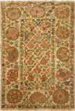 27932- Table Decor Cloth /Fine Hand-Printed/Afghan /Cotton base/wool+ Cotton pile /Modern/Nomadic Authentic/Size: 5'2" x 3'6"/157cm x 107cm