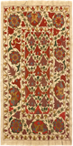 27936- Table Decor Cloth /Fine Hand-Printed/Afghan /Cotton base/wool+ Cotton pile /Modern/Nomadic Authentic/Size: 6'6" x 3'3"/198cm x 99cm