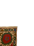 27937- Table Decor Cloth /Fine Hand-Printed/Afghan /Cotton base/wool+ Cotton pile /Modern/Nomadic Authentic/Size: 6'6" x 3'3"/198cm x 99cm