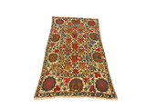 27937- Table Decor Cloth /Fine Hand-Printed/Afghan /Cotton base/wool+ Cotton pile /Modern/Nomadic Authentic/Size: 6'6" x 3'3"/198cm x 99cm