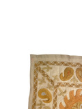 27938- Table Decor Cloth /Fine Hand-Printed/Afghan /Cotton base/wool+ Cotton pile /Modern/Nomadic Authentic/Size: 6'6" x 3'3"/198cm x 99cm