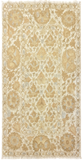 27939- Table Decor Cloth /Fine Hand-Printed/Afghan /Cotton base/wool+ Cotton pile /Modern/Nomadic Authentic/Size: 6'6" x 3'3"/198cm x 99cm