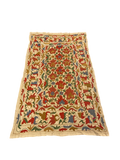 27940- Table Decor Cloth /Fine Hand-Printed/Afghan /Cotton base/wool+ Cotton pile /Modern/Nomadic Authentic/Size: 6'6" x 3'3"/198cm x 99cm