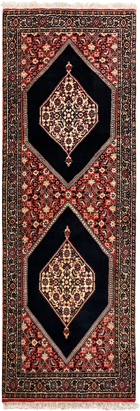 27943-Bidjar Hand-Knotted/Handmade Persian Rug/Carpet Traditional/ Authentic/ Size: 7'1"x 2'4"/216cm x 71cm