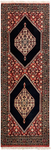 27943-Bidjar Hand-Knotted/Handmade Persian Rug/Carpet Traditional/ Authentic/ Size: 7'1"x 2'4"/216cm x 71cm