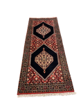 27943-Bidjar Hand-Knotted/Handmade Persian Rug/Carpet Traditional/ Authentic/ Size: 7'1"x 2'4"/216cm x 71cm