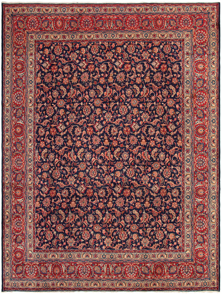 27363-Moud Handmade /Hand-Knotted Persian Rug/Traditional/Carpet Authentic/ Size: 12'8" x 9'8" /386cm x 295cm
