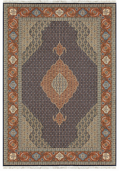 19426- Tabriz Persian Hand-knotted Carpet Authentic/Traditional Carpet/Rug/Size: 14'4" x 9'10"/437cm x 300cm