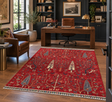 24126- Royal Chobi Ziegler Afghan Hand-Knotted Contemporary/Traditional/Size: 5'7" x 3'9"/170cm x 114cm