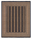 27632-Bokhara Hand-Knotted/Handmade Pakistani Rug/Carpet Tribal/Nomadic Authentic/ Size: 10'2" x 8'1"/310cm ×246cm
