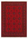 27913- Khal Mohammad Hand-Knotted/Handmade Afghan Rug/Carpet/Traditional/Authentic/Size: 9'8" x 6'8"/295cm x 203cm